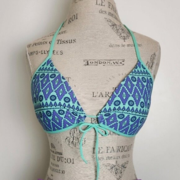 Aztec Triangle String Bikini Top - Picture 1 of 5